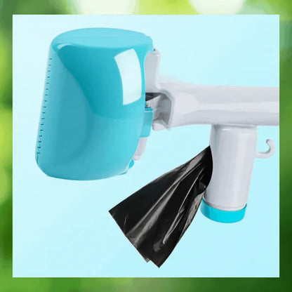 Hygienischer Hundekotgreifer mit Beutelhalter & Einhand-Bedienung