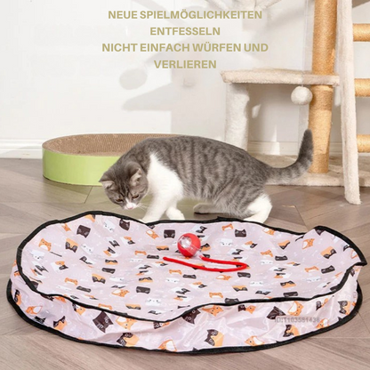 Versteckspielmatte für Katzen – zum Jagen und Spaß haben