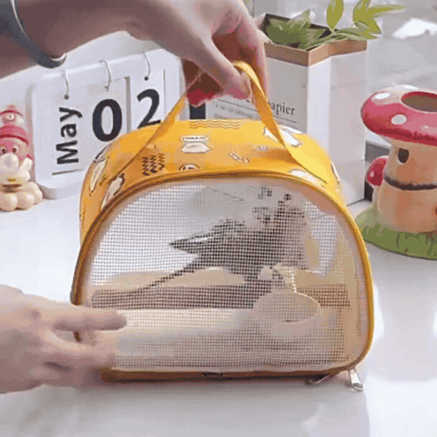 Tragbare Vogeltransporttasche mit Sitzstange