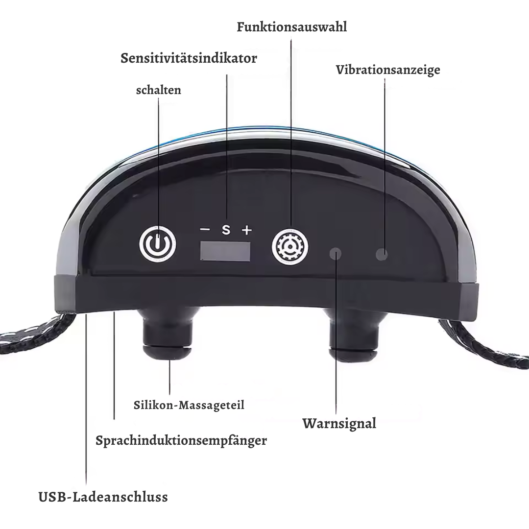 Wasserfestes Anti-Bell Halsband - Beep + 7 Vibrationen