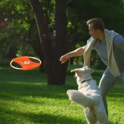Wiederaufladbare LED-Frisbee für Hunde – Leuchtend, wasserdicht & interaktiv