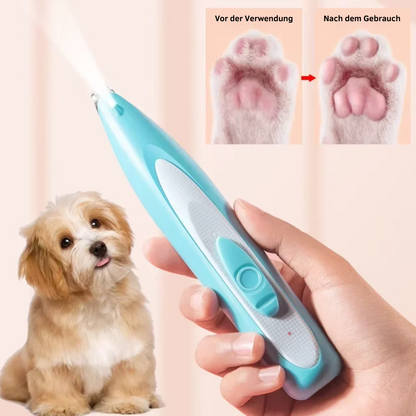 Wiederaufladbarer Haustier-Pfoten-Trimmer – mit LED-Licht ✂️