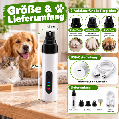 Leiser LED-Krallenschleifer mit USB