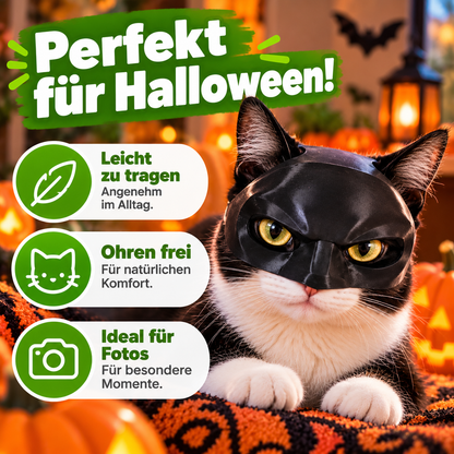 Fledermaus-Katzenmaske für Halloween