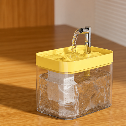 Leiser Katzen Trinkbrunnen mit Filter 1,5L