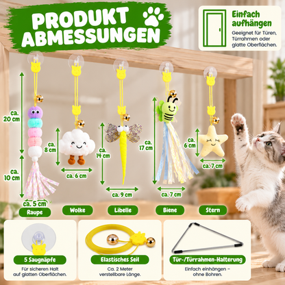 Hängendes Katzenspielzeug mit elastischem Seil
