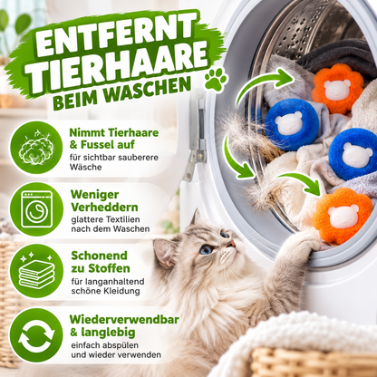 Waschmaschinenbälle zur Tierhaar-Entfernung