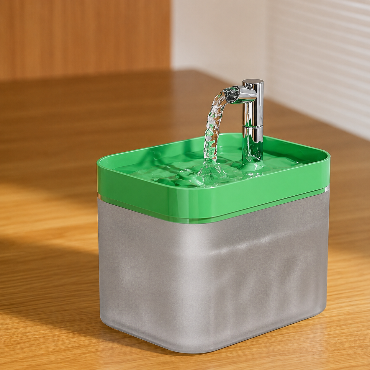 Leiser Katzen Trinkbrunnen mit Filter 1,5L