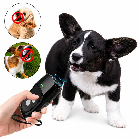 Ultraschall Hunde-Anti-Bell-Gerät mit LED-Licht & USB-Aufladung