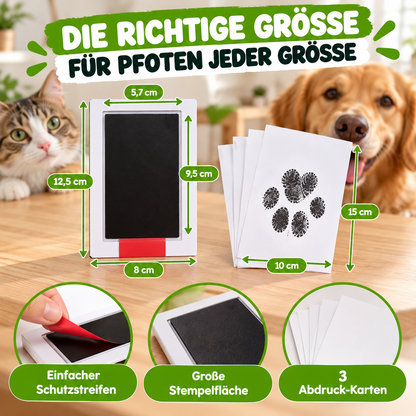 Tintenloses Abdruck-Set für Hunde- & Katzenpfoten