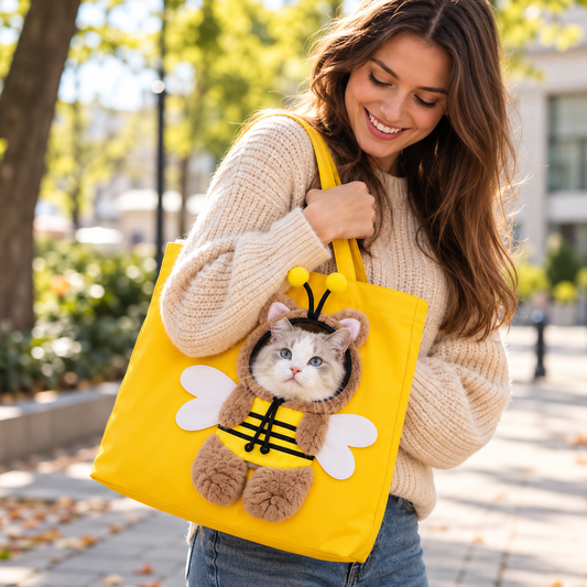 Tragetasche für Katzen & kleine Hunde mit Tiermotiven