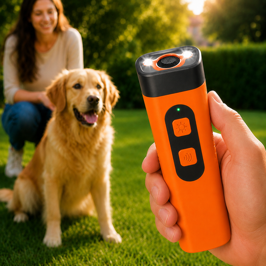 Wasserdichter Hunde-Ultraschalltrainer mit 3 Frequenzen und LED