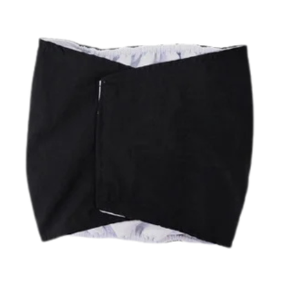 Waschbare Hundewindeln mit Klett & Schwanzöffnung Schwarz