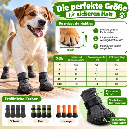 Hundeschuhe warm & atmungsaktiv ganzjährig