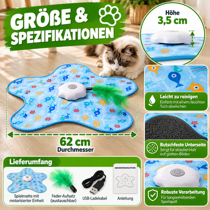 Elektrisches Versteckspiel Katzenspielzeug mit Feder & Sensor