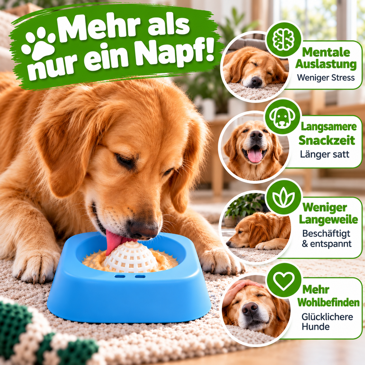 Schlecknapf für Hunde & Katzen mit Drehball