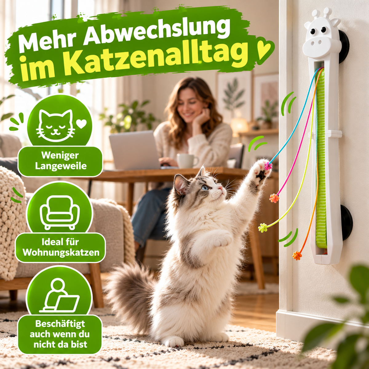 Automatisches Giraffen-Katzenspielzeug