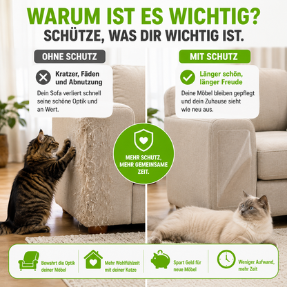 Transparenter Kratzschutz für Sofa & Möbel