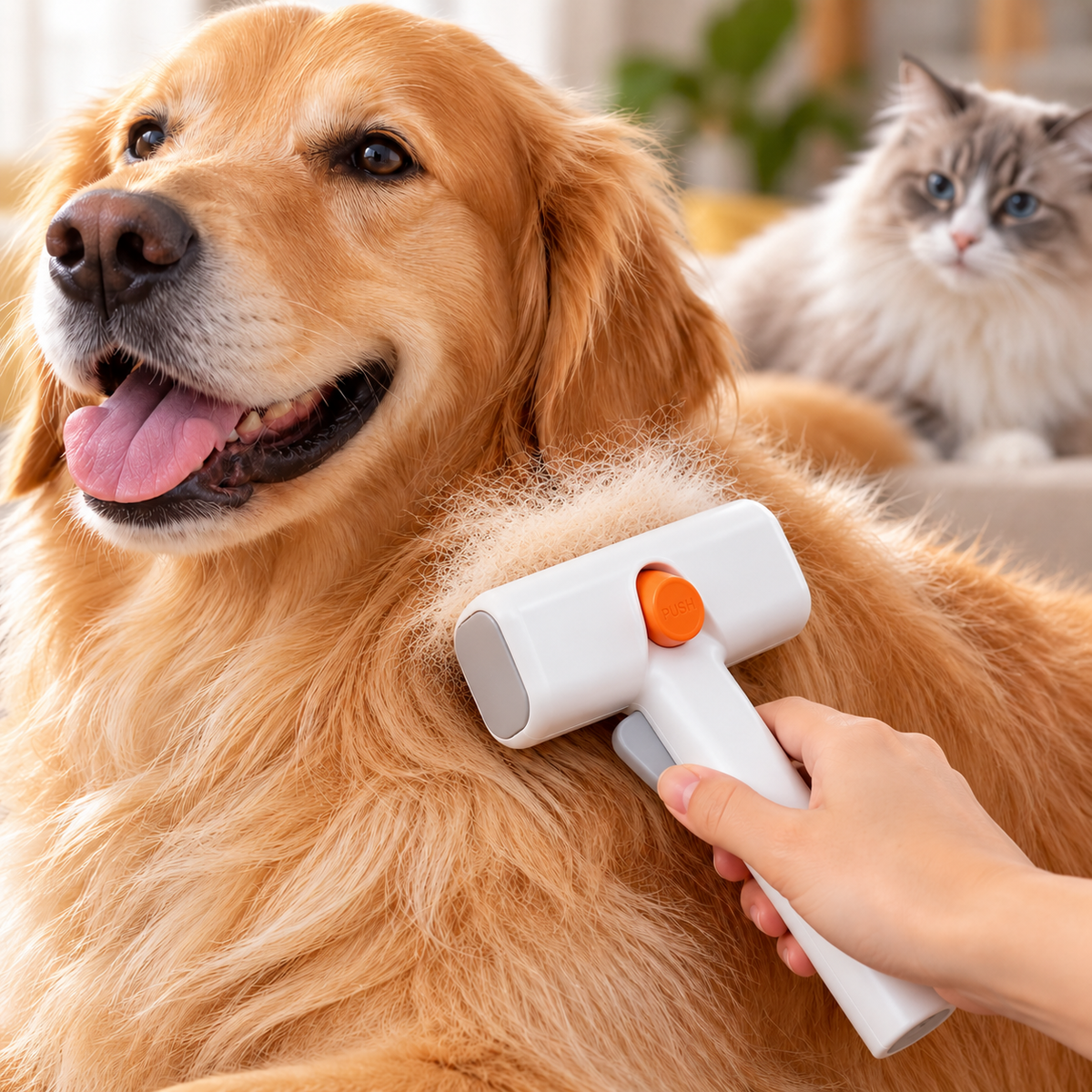 2-in-1 Entfilzungskamm für Hunde & Katzen