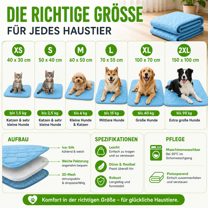 Doppelseitige Haustier-Kühlmatte