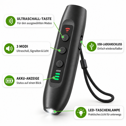 Ultraschall Bellstopper mit 3 Modi & UV-LED