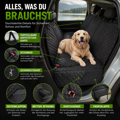 Wasserdichter Hunde Autositzbezug kratzfest
