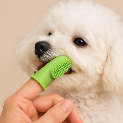 Weiche Fingerzahnbürste für Hunde 🐾 – Sanfte Zahnpflege für Ihren Vierbeiner