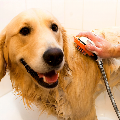 Sanfte Haustierdusche mit Massagefunktion – 2-in-1-Massage & Fellpflege für Hunde & Katzen