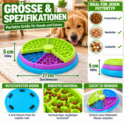 Schlingnapf für Hunde und Katzen mit 3 Ebenen