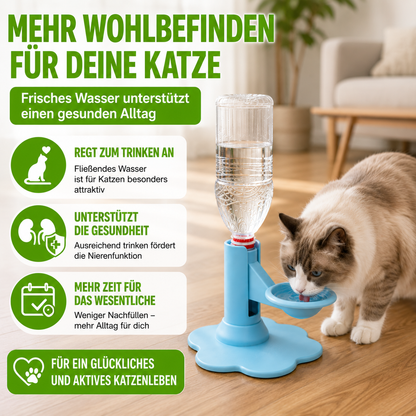 Automatischer Schwerkraft-Trinkspender für Katzen & kleine Hunde