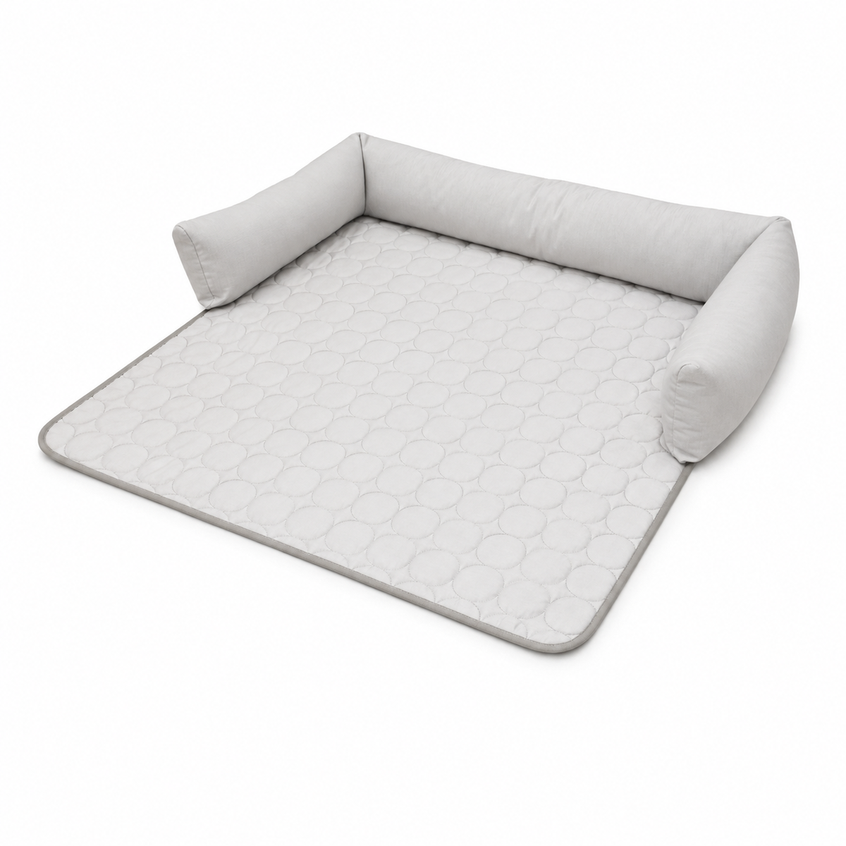 Kühlendes Sofabett mit gepolstertem Rand Grau