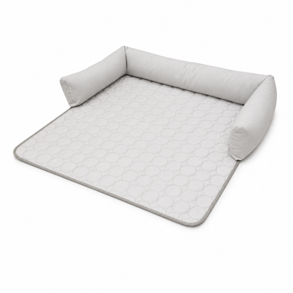 Kühlendes Sofabett mit gepolstertem Rand Grau