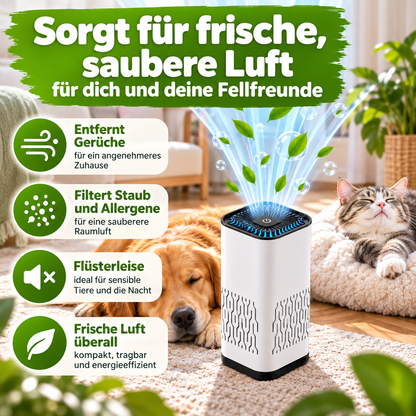 Kompakter HEPA-Luftreiniger für Hunde & Katzen