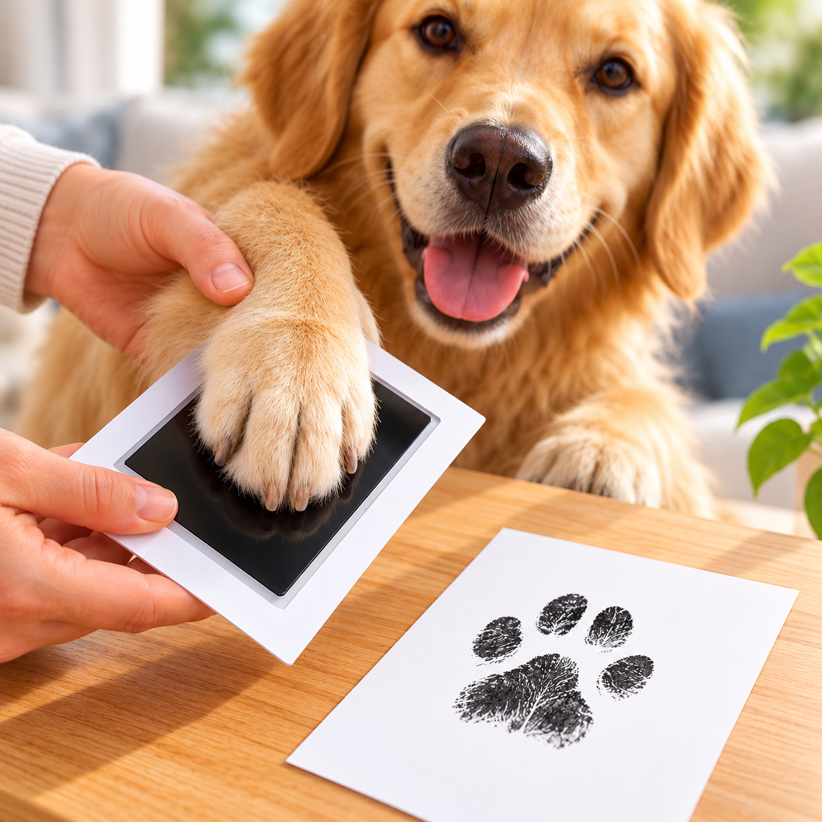 Tintenloses Abdruck-Set für Hunde- & Katzenpfoten