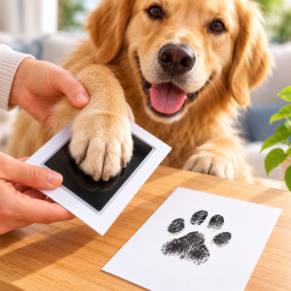 Tintenloses Abdruck-Set für Hunde- & Katzenpfoten