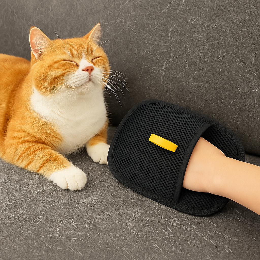 Elektrostatischer Haarentfernungshandschuh – Zweiwege-Borsten