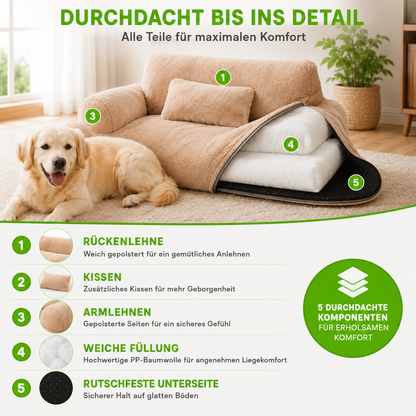 Weiches Haustiersofa für Hunde & Katzen