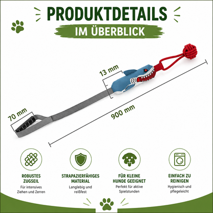 HaiZug Hundespielzeug mit Zugseil