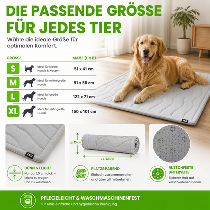 Kühlmatte für Hunde & Katzen mit Doppelfunktion