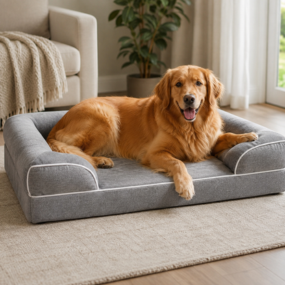 Waschbares Hundesofa mit Memory-Schaum und Wendekissen
