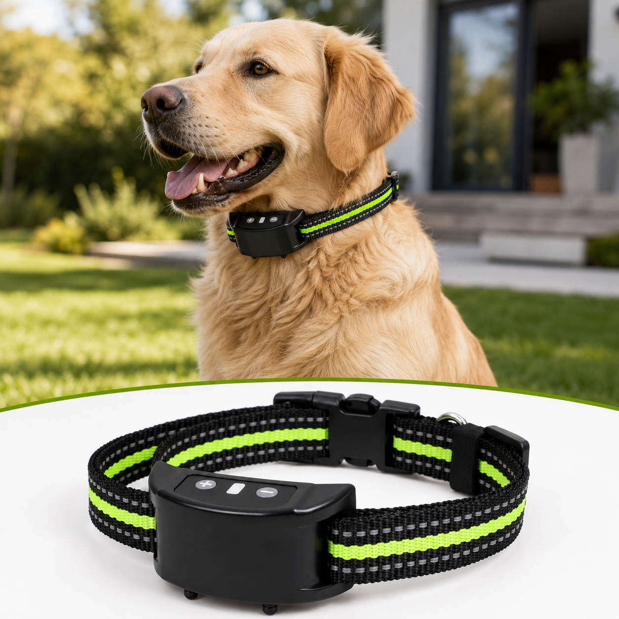 Automatisches Anti-Bell-Halsband mit Ton & Impuls
