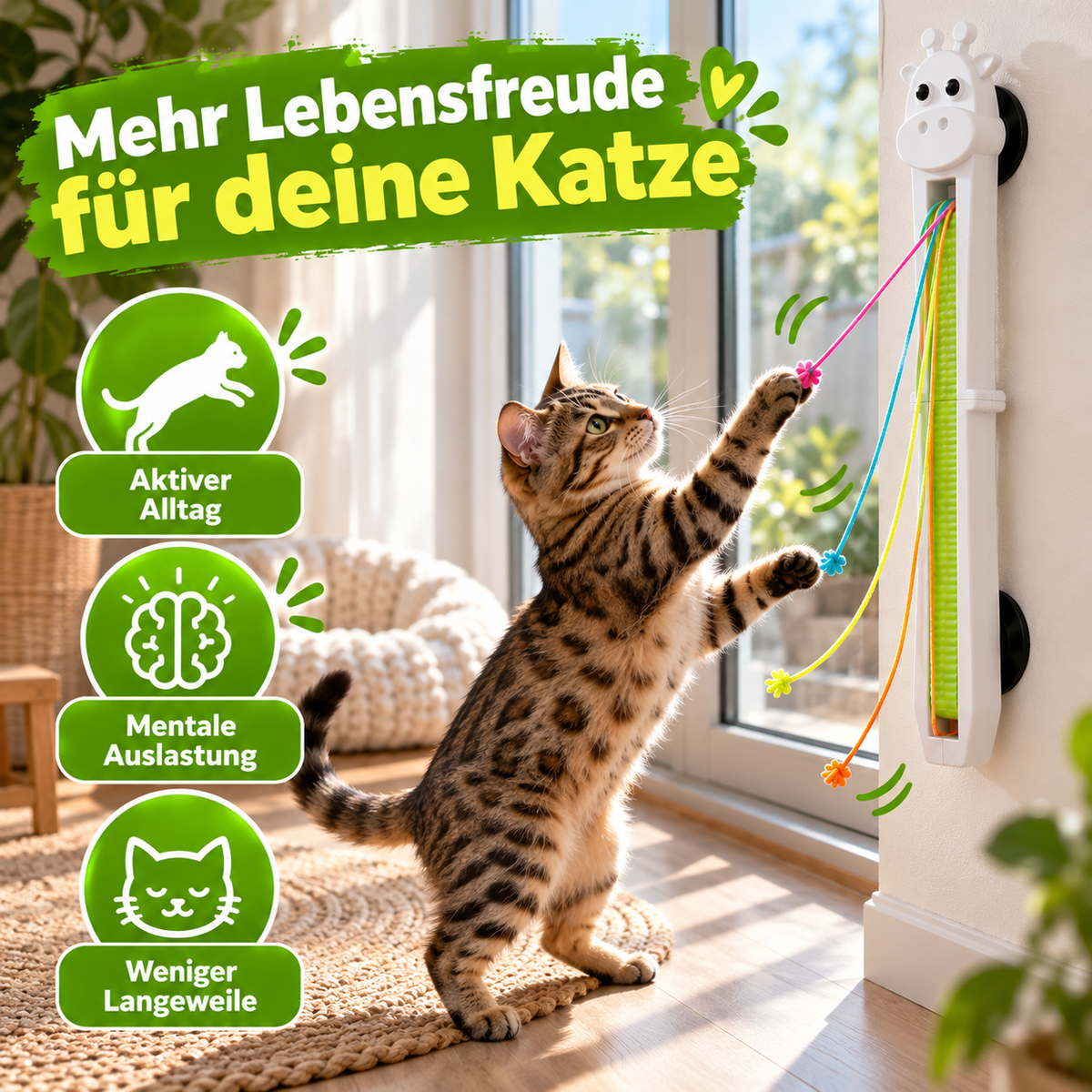 Automatisches Giraffen-Katzenspielzeug