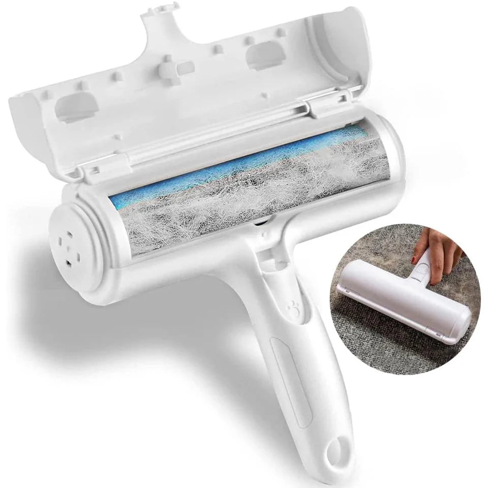 Fell- & Fusselroller – Haustierhaar entfernen auf Couch, Teppich & Autositz, Reusable