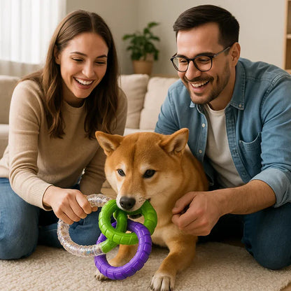 3 Ring Kauspielzeug für Hunde robust und zahnschonend