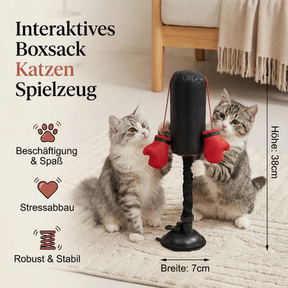 Katzen Boxsack mit Saugnapf – Aktiv & Interaktiv