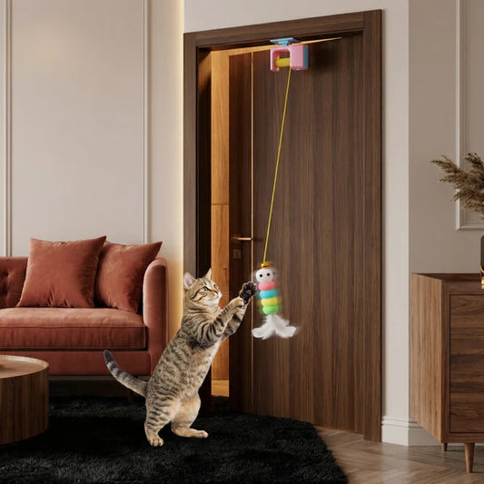 Elektrisches Katzenspielzeug zum Aufhängen – Interaktiv & automatisch